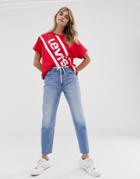 Levi's Extra Graphic Varsity Logo T-shirt-red