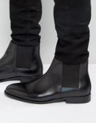 Aldo Markin Chelsea Boots In Black Leather - Black