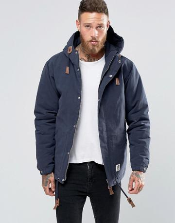 Fat Moose Sailor Jacket In Navy - Navy