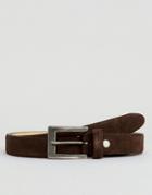 Minimum Leather Belt In Black - Brown