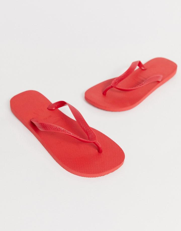 Havaianas Top Flip Flops In Red