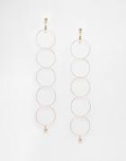 Asos Multiway Open Circle Earrings - Gold