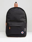 Lambretta Backpack With Target In Black - Black
