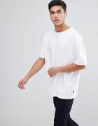 Bellfield Paneled Mesh T-shirt - White
