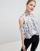 Vero Moda Floral Sleeveless Shirt - Multi