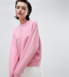 Weekday Cropped Sweatshirt In Pink