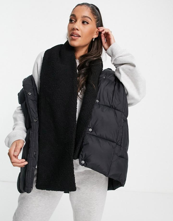 Svnx Fleece Scarf In Black