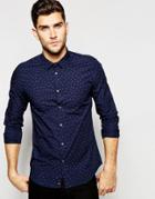 Sisley Shirt With All Over Print - Blue