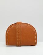 London Rebel Studded Crossbody Bag - Pink