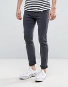 New Look Skinny Jeans In Gray Wash - Gray