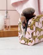 Skinnydip True Leopard Pink Makeup Bag - Pink