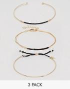 Pieces Bamio Multipack Bracelets - Gold