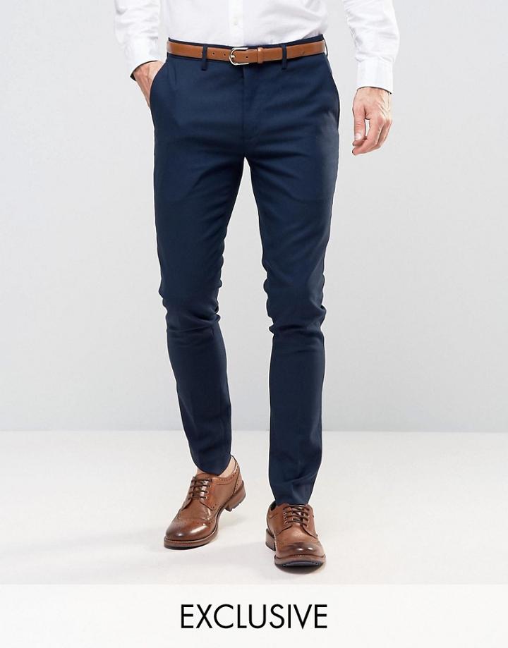 Only & Sons Super Skinny Smart Pants - Navy