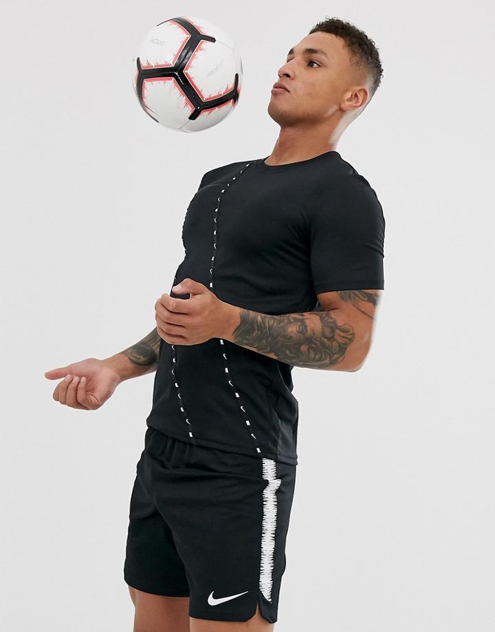 Nike Soccer Academy T-shirt With Taping In Black