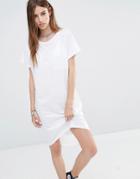 Noisy May Loose T-shirt Dress - Bright White