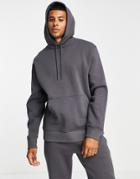 Topman Hoodie In Gray - Part Of A Set-grey