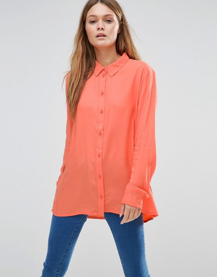 Jdy Persimmon Classic Shirt - Orange
