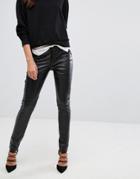 Blank Nyc Leather Look Skinny Pant - Black