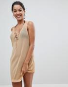 And Co Ocean Breeze Beach Shift Dress - Gold