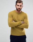 Asos Lambswool Sweater In Lime Green - Green
