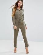 Unique 21 Utility Jumpsuit - Green