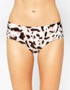 Vince Camuto Leopard Print Bikini Bottoms - Ebony 002