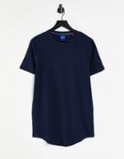 Jack & Jones Originals Textured T-shirt In Navy - Part Of A Set