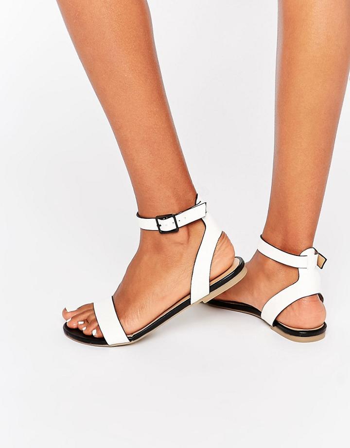 Call It Spring Ballie Flat Sandal - Black Synthetic