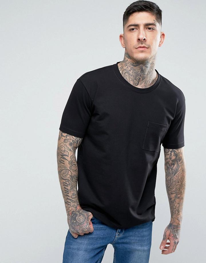 Hugo By Hugo Boss Daccor Box Fit Pocket Sweat - Black