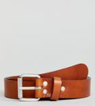 Weekday Perfect Tan Leather Belt - Tan
