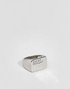 Cheap Monday Army Tag Ring - Silver