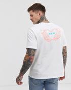 Bolongaro Trevor Skeleton Neon Back Embroidery T-shirt-white
