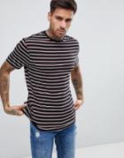 New Look T-shirt With Stripe In Red - Red