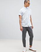 Selected Homme Short Sleeve Linen Shirt - Blue