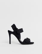 Asos Design Hazelnut Sporty Heeled Sandals - Black
