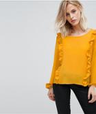 Only Frill Detail Blouse - Yellow