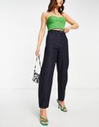 Aligne Organic Cotton Barrel Wide Leg Jean In Dark Indigo-blue