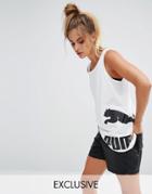 Puma Exclusive To Asos Muscle Tank In White - White