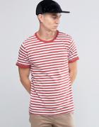 Selected Striped T-shirt - Red