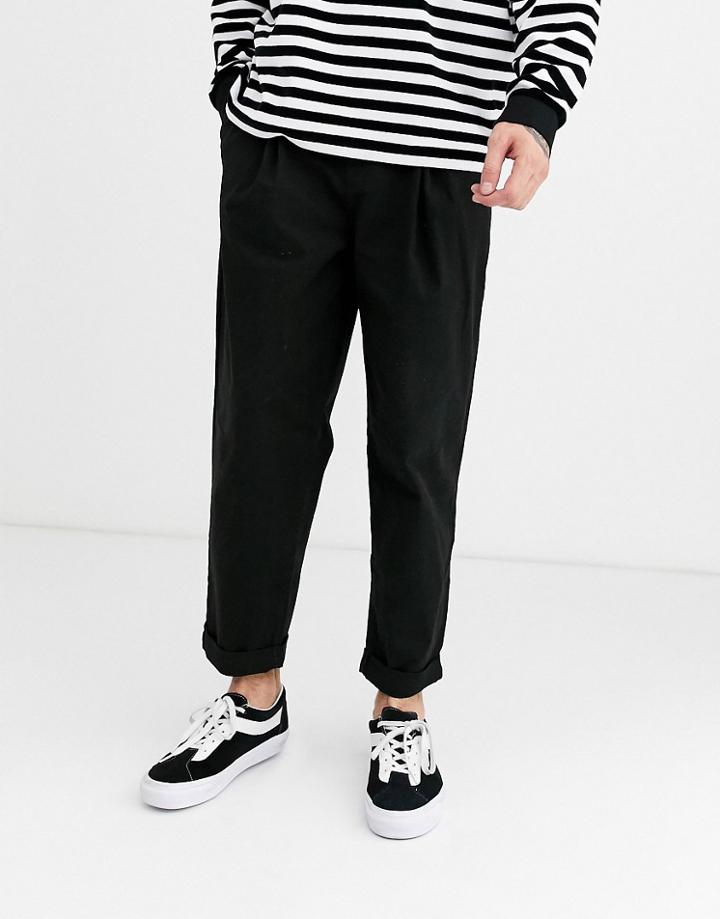 Asos Design Balloon Pants In Black