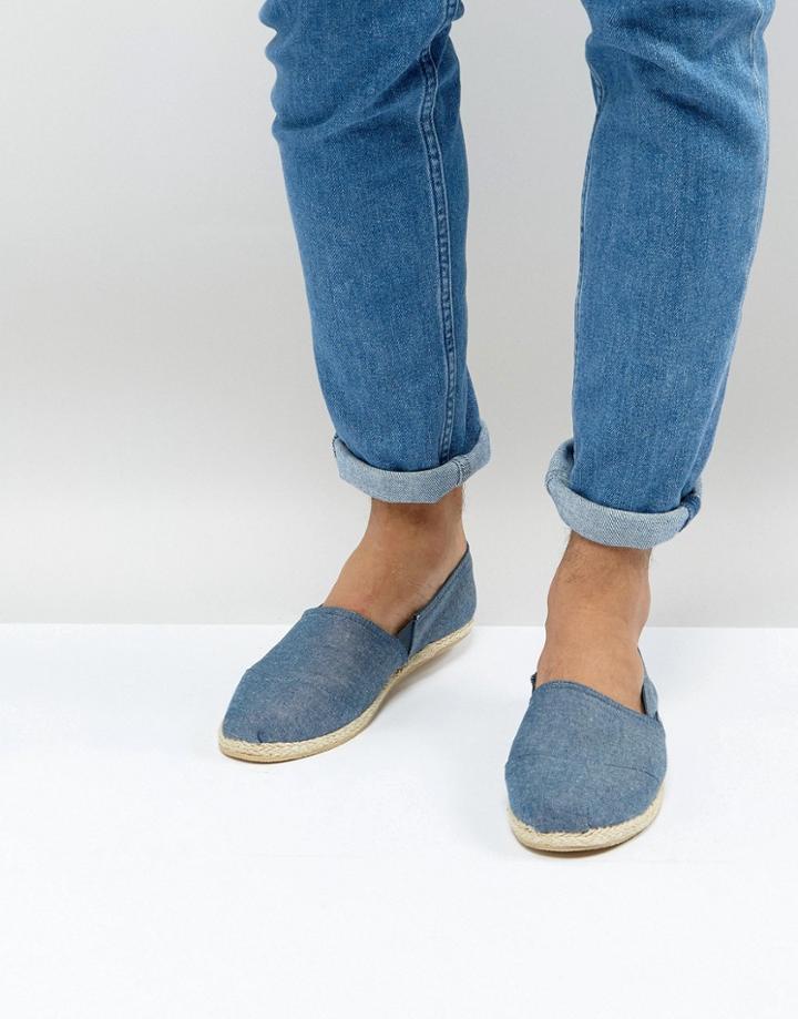 Jack & Jones Chambray Espadrilles - Blue