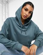 Asos Design Organic Cotton Super Oversized Boyfriend Hoodie In Dolphin Gray-grey