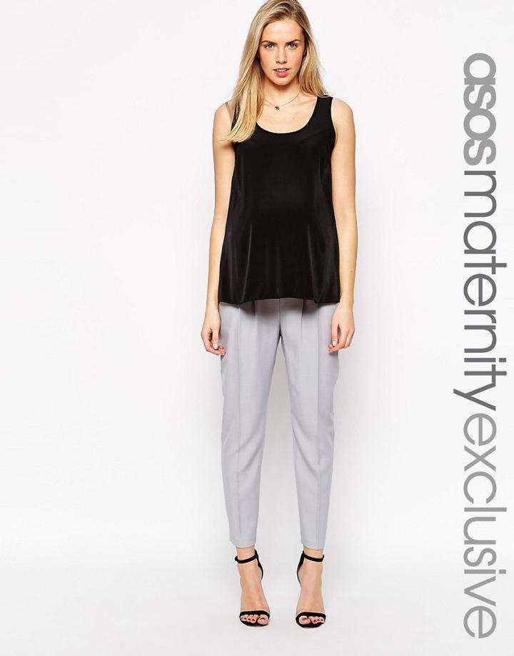 Asos Maternity Tailored Peg Pant - Gray