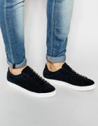 Selected Homme Dylan Suede Sneakers - Blue