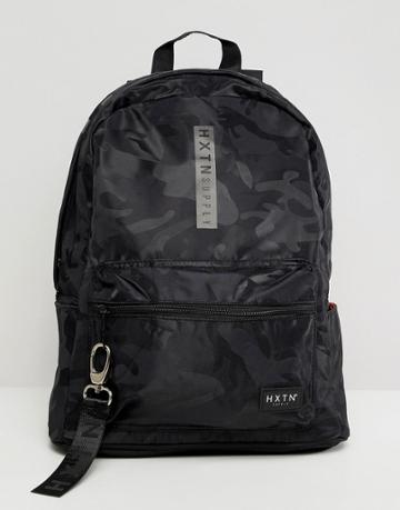 Hxtn Supply Prime Backpack In Black Camo - Black
