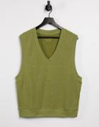 Asos 4505 Sweater Vest In Open Knit Jersey-multi