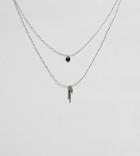 Aldo Silver Charm Necklaces - Silver