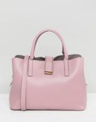 Asos Design Soft Pinch Lock Tote Bag - Pink