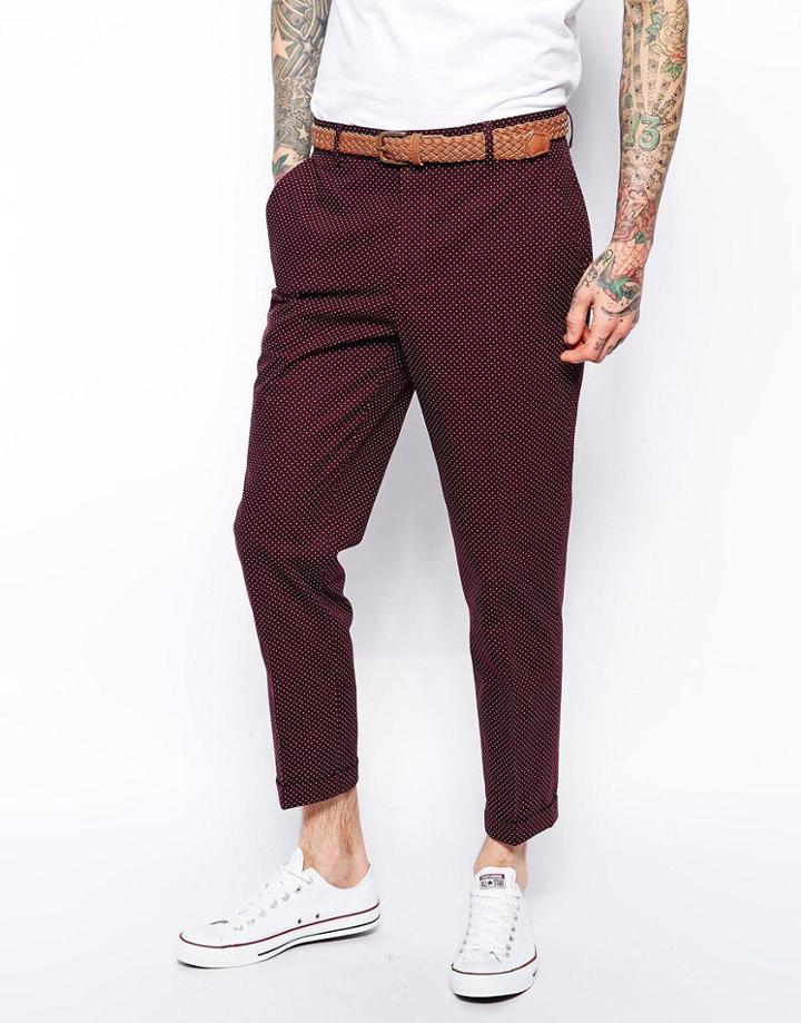 Asos Slim Fit Smart Cropped Pant