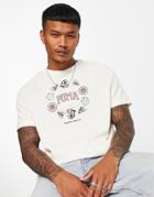 Puma Downtown T-shirt In Off White